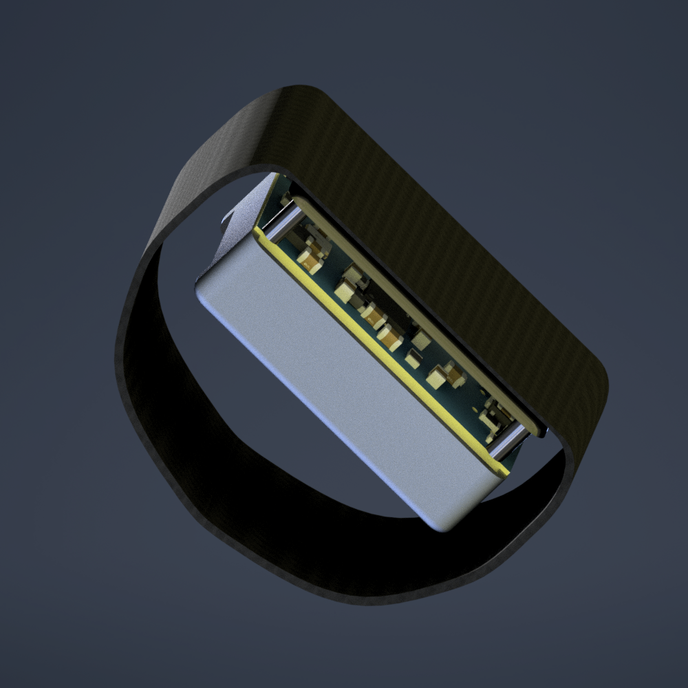 Product design still of the BingaKid connected wearable by TECHBOT Studios